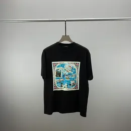 2Herren-T-Shirt und Damen-High-End-Marke Herren-T-Shirts Kurzschlaf Sommer Outdoor-Mode Casual T-Shirt mit Buchstaben aus reiner Baumwolle bedruckt. Größe M-3XLQ33