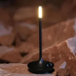 Lâmpadas de mesa Lâmpada de toque sem fio para quarto USB recarregável Camping Candle Creative Light Usb-C Desk