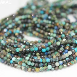 Luźne kamienie szlachetne 2strands około 2-2,5 mm naturalny feniks lapis lazuli fasetowane koraliki nasienne do biżuterii DIY, tworząc projekt designu hurtowego