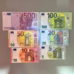 Nieuwheid Games Fake Money Euros 500 Copy Movie Party Game Toys Banknote item Coin grappig speelgoed dat wordt gebruikt voor verschillende games simuleren verschillende transacties