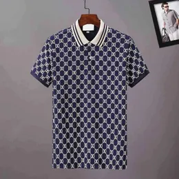 2023 이탈리아 폴로 셔츠 패션 남자 폴로 전신 편지 셔츠 짧은 소매 캐주얼면 티셔츠 고품질 캐주얼 레터 다운 칼라 탑 크기 m-3xl