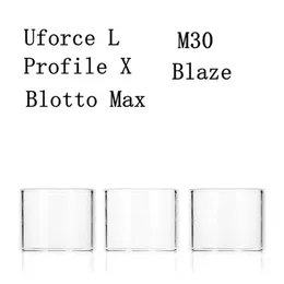 Replacement Pyrex Normal Flat Glass Tube For ThunderHead Creations Blaze Voopoo Uforce L Wotofo Profile X QP Designs Fatality M30 Dovpo Blotto Max RTA DHL