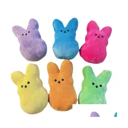 15 cm Mini Osterhase Plüschpuppe Schlüsselanhänger 6 Farben Kaninchenpuppen für Kinder Niedliche Stofftiere Schlüsselanhänger Drop Lieferung Dhlqu