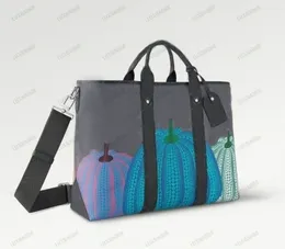 Yayoi Kusama 23SS Mens Weekend Tote Bag Pumpkin Print