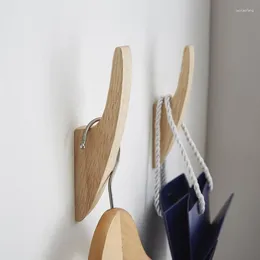 Ganchos de perforación de madera para abrigo fuerte, estante multiusos para llaves de pared, toalla de cocina, decoraciones para el hogar