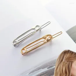 Hair Clips Europe And The United States Accesorios Para El Pelo Simple Metal Pin Hairpin Girls Vintage Gold Color Accessories