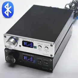 Freeshipping FX-AUDIO D802C Trådlös Bluetooth-version Ingång USB/AUX/Optical/Coaxial Pure Digital Audio Amplifier 24bit/192KHz 80W 80W NATT