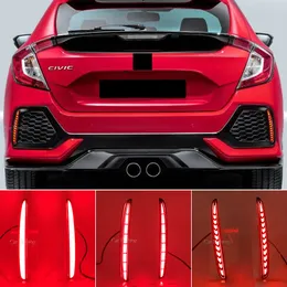 Bil LED -reflektorlampa bakre dimlampa stötfångare ljusbromsdynamisk blinkers för Honda Civic Hatchback Type R