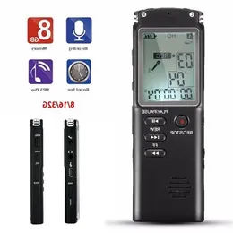 FreeShipping 8GB 16GB 32GB Voice Recorder Pen USB Eingebautes Mikrofon MP3-Player Diktiergerät Digital Audio Interview Recorder mit VAR/V Oocx