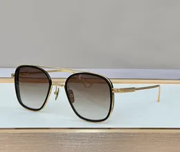 Sistema de óculos de sol dourado marrom sombreado designer óculos de sol sunnies gafas de sol sonnenbrille uv400 óculos unissex