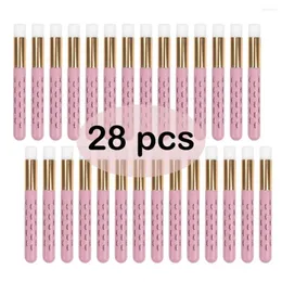 Pennelli per il trucco 14/28PCS Pulizia delle ciglia Pennello per sopracciglia Naso Pori Comedone Deep Lash Clean Professional Extensions Tool