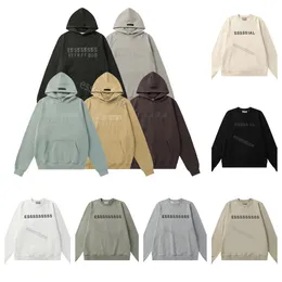 Essentialhoody Men Women Designer Hoodie tröjor Shirts Suits Streetwear Pullover Sweatshirts Tops Loose Hooded Jumper High Quality Essentialhoodies US S-2XL