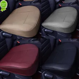 Nova capa de assento de carro universal respirável tapete de couro PU para almofada de cadeira de automóvel capa de assento dianteiro de carro quatro estações antiderrapante tapete de carro