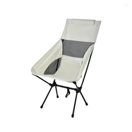 Camp Furniture Outdoor Moon Chair Lightweight Camping Seat Folding S/L Fishing Stool For BBQ Travel Picnic Beach
