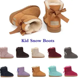 2024 UGGsity Novas Botas Crianças Austrália Botas de Neve Designer Crianças Sapatos Inverno Clássico Ultra Mini Botton Bebê Meninos Meninas Ankle Booties Kid Fur Camurça GH20