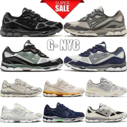 2024 Top Gel NYC Marathon Laufschuhe 2023 Designer Haferflocken Beton Navy Steel Obsidian grau Creme weiße Schwarze Ivy Outdoor Trail Sneakers Größe 36-45SSSSSSSSSSSS