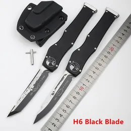 Jufule siyah hal-vi 6 5 bıçak alüminyum sap Mark Elmax Survival EDC Kamp Meyve Mutfak Aracı Anahtar Yardımcı Faydası Sabit Bıçak Bıçakları