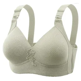 Yoga Outfit Plus Größe Sexy BH Solide Blumendruck Bralette BC Dünne Tasse Weibliche Unterwäsche Drahtlose Push-Up Für Frauen volle Dessous