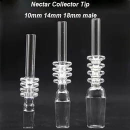 Smoking Pipe Accessory Quartz Nail Tip 10mm/14mm/18mm Male Quartz Banger Nails Oil Rig Glass Bong Dab Straw Oil Burner Pipe Smoking Tool 100pcs