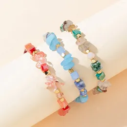 Strand 1pc Fashion Bracelet Multicolor Irregular CCB Plastic Beaded Elastic Rope Chains For Women Party Club Jewelry Gift