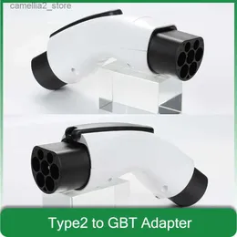 Zubehör für Elektrofahrzeuge 16A 32A Tesla Typ 2 auf GBT EV-Ladegerät-Adapter 7 kW 22 kW 3-Phasen-chinesisches EVSE-Auto IEC62196 Ladestation Q231114