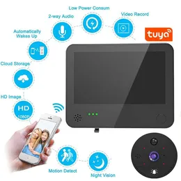 Intelligent Visual Doorbell 4.3'' Remote Control Intercom Ultra Clear WiFi Tuya Monitoring Capture Video Electronic Cat Eye Camera