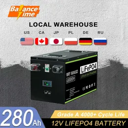 NY 12V 24V 48V 100AH ​​200AH 280AH 300AH 400AH LIFEPO4 BATTERIPACK NYCKLIG A BEBRUKA BMS FÖR RV BOATS SOLAR Energi ingen skatt