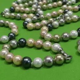 Bracciale rigido 16 pezzi di braccialetti con perline di conchiglia rotonde multicolori da 12 mm n. 20