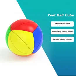 Other Toys YJ Magic Cube Speed Yeet Ball Learning Educational Toy For Children Office Anti Stress Round Shape Cubo Magico Educ 231113