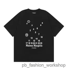 Margiela mm6 T-shirts Maison Mm6 Men Women Alphanumeric Print Fashion Cotton Tshirts Margiela Short Sleeve Clothing Designer mm6 Streetwear Tshirt 1 9L6E