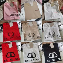 3XL Tees France Paris Designer Cotton Blend T 4XL Shirts Letter Printed Mens Womengraphic Sleeves 2B Clothes Casual balencaigaly Crew Neck balencigaly 5X