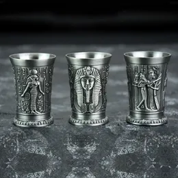 Tumblers The Revenant Same Style Wine Glass Ancient Egypt Myth Relief Art Copper S B52 Cocktail Russia Sikkim Spirits Bullet Cup 230413