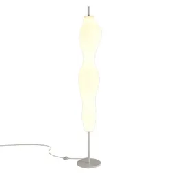 Trawiaste spódnice sztuki lampy podłogowe do salonu obrotowe formowanie PVC metalowa podstawa z przełącznikiem stóp Lampa stojąca duże oświetlenie dekoracyjne
