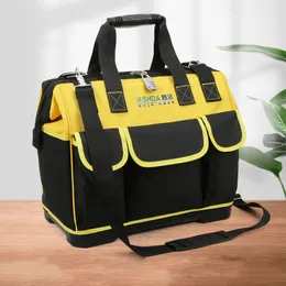 Tool Bag Tool Bag 1680D Oxford Cloth Waterproof Large Capacity Wear Resistance Professional Storage Tool Bag Tools For Electricians 230413