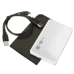 Freeshipping SATA USB 20 SATA 25 "HD HDD Hårddisk driver hölje Extern Case Box White Crndn
