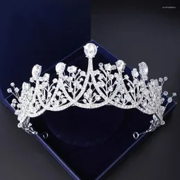 웨딩 액세서리를위한 헤어 클립 참 신부 Tiara Crown Headband Crystal Bridal Crowns Tiaras 헤드 피스 보석 보석 장식