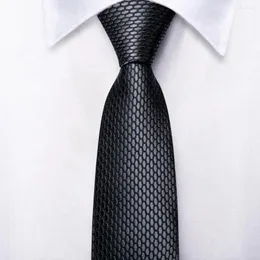 Cravates d'arc Hi-Tie Gris Cravate en soie solide pour enfants Designer de luxe Handky Enfant Cravate 120cm de long 6cm de large Fashion Party Drop
