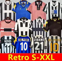 Retro del Piero Conte Koszulki piłkarskie Pirlo Buffon Inzaghi 84 85 92 95 96 97 98 99 02 03 04 05 94 95 Zidane Ancient Maillot Davids Conte koszulka 11 12 15 16 17 18 Juventus