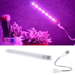 Grow Lights USB LED Växtillväxt Ljus Full Spectrum Plant Growth Promotion Light Portable Flexible Hose Plant Light Plante Flower Growth P230413