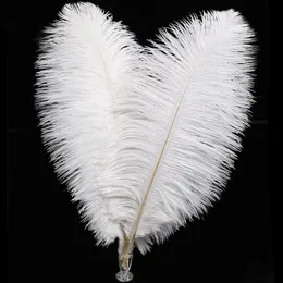 Other Event Party Supplies 50500pcs White Ostrich Feathers for Dream Catcher Centerpiece Table Decoration HomeDIY Craft Wedding Plume Accessories 231113