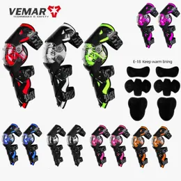 Elbow Knee Pads Vemar E18 Adult Protective Antifall KneePads Motorcycle Slider For Outdoor Sport Rodilleras Ciclismo Mtb Brace 231113