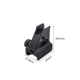 Taktiska jaktomfång Fiber Optics Iron Sights Metal CQB Front Sight for Picatinny Weaver 20mm Rails