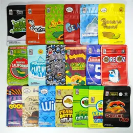 Buste in mylar per commestibili a prova di odore da 3,5 g buste richiudibili zaino boyz BISCOTTI GELATO 41 GUARANA BILLY KIMBER ZERBERT GELATTI BJ