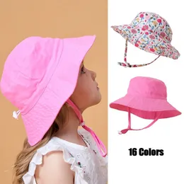 Caps Hats Children Hat Toddler Boys Girls Summer Cartoon Panama Sun Hat Baby Beach Fisherman Bucket Hat Kids Ear Cover Caps 08 Years 230413