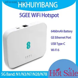 Routers Unlocked 5GEE Mobile WiFi Router 2.33Gbps Dual Band 2.4/5GHz WiFi 6 Sim Card 5G 4G 1.6Gbps LTE Modem Portable Wireless Hotspot Q231114