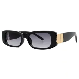 Óculos de Sol de grife Moda Pequeno Retângulo Bb Logo Mulheres Homens 2022 Design de Marca Senhoras Magras Compras Ao Ar Livre Sombra Retro
