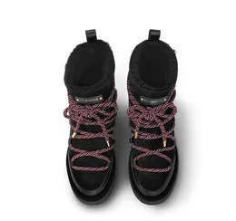 Designerski snowboot puszyste buty śniegowe wysokie buty wysokiej jakości buty damskie pół buty