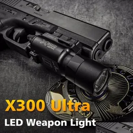 Luzes de armas Tactical X300 Traço da pistola x300u lanterna lanterna armas de mão entrega de escoteira esportes de entrega ao ar livre caçando dhamp