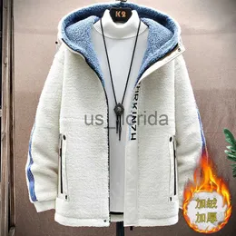 Jaquetas masculinas 2022 novos homens jaqueta de lã de inverno grosso parka casaco homens inverno casual tático outwear quente bombardeiro militar jaqueta com capuz homem 3xl j231111