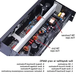 Freeshipping 2 kanałowa klasa D 400W przy 8OHM Mosfet Professional Power Wzmacniacz Wzmacniacz Home Party Digital Amp Opkuf